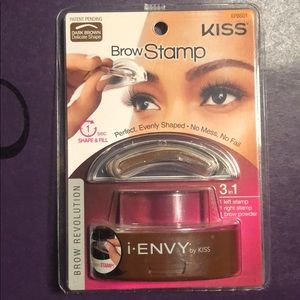 KISS eyebrow stamp dark brown SET OF TWO